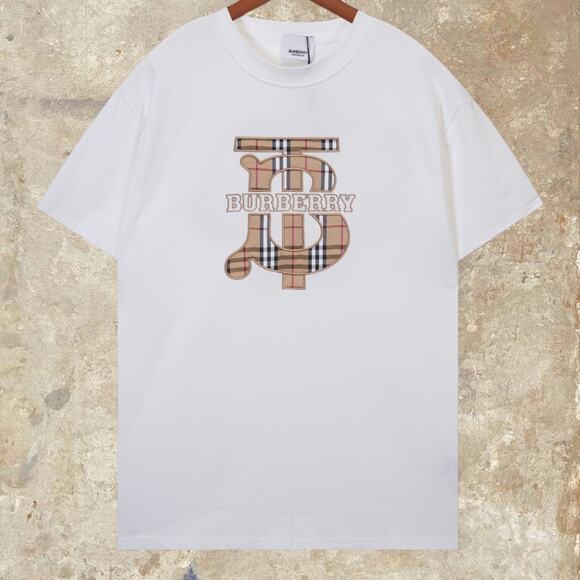 Burberry Men's White Short Sleeve